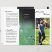 Modèle du programme funéraire triplé (Devant / Derrière)