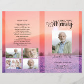 Modèle du programme funéraire violet (Devant)