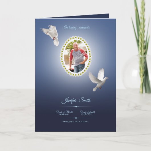 Modèle du programme Memorial (Devant)