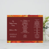 Modèle du programme Tri-Fold Sent Burgundy Automne (Debout devant)