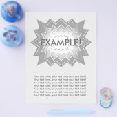 Modèle du prospectus : Attention Getter : Explosio (Simple)