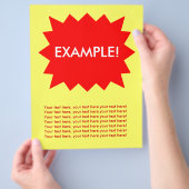 Modèle du prospectus : Attention Grabber : Explosi (main)