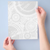 Modèle du prospectus : Cercles de Grunge : Art vec (main)