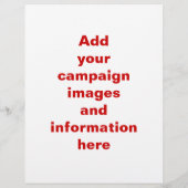 Modèle du prospectus de campagne électorale (Dos)