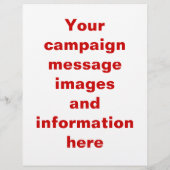 Modèle du prospectus de campagne électorale (Dos)