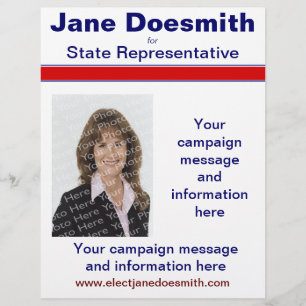 Modèle du prospectus de campagne électorale politi