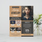 Modèle du prospectus de la bijouterie (Debout devant)
