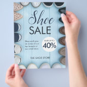 Modèle du prospectus de vente de chaussures (main)