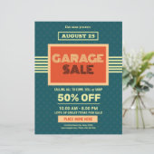 Modèle du prospectus de vente de garage (Debout devant)