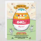 Modèle du prospectus de vente de Pâques (Devant / Derrière)