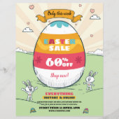 Modèle du prospectus de vente de Pâques (Devant)