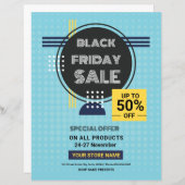 Modèle du prospectus de vente du vendredi noir (Devant / Derrière)