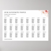 Modèle du tableau de sièges du Mariage fleur sauva (Devant)