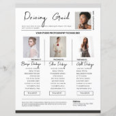 Modèle du tarif de la photographie (Dos)