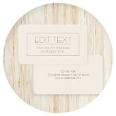 Modèle éditable élégant | Blanc cassé et marron fo