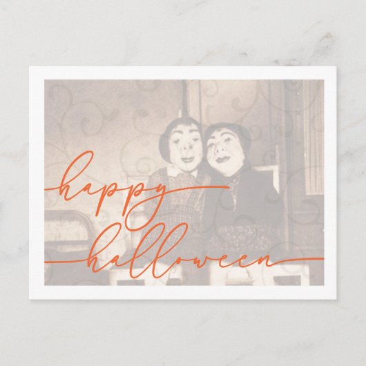 Modèle éffrayant de carte postale Halloween (Devant)