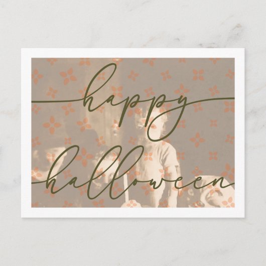 Modèle éffrayant de carte postale Halloween (Devant)