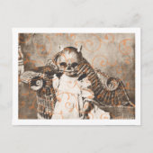 Modèle éffrayant de carte postale Halloween (Devant)