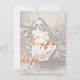 Modèle éffrayant de la carte Halloween