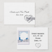 MODÈLE ÉLÉGANT DE CARTE D'ADRESSE DE MARIAGE (Devant / Derrière)