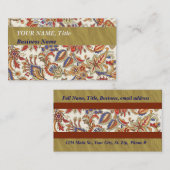 MODÈLE ÉLÉGANT DE CARTE D'AFFAIRES FLEURI (Devant / Derrière)