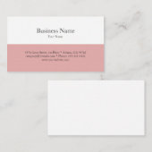 Modèle élégant de carte de visite (Devant / Derrière)