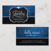 Modèle élégant de carte de visite de bijoux (Devant / Derrière)