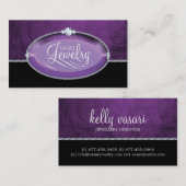 Modèle élégant de carte de visite de bijoux (Devant / Derrière)