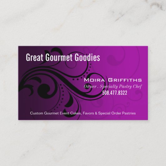 Modèle élégant de carte de visite de remous de (Devant)