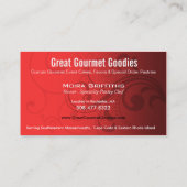 Modèle élégant de carte de visite de remous de (Dos)