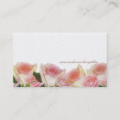 Modèle élégant de carte de visite de roses (Dos)