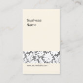 Modèle élégant de carte de visite dentelle (Devant)