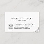Modèle élégant de carte de visite pour bijoux | DP (Dos)