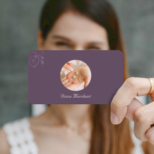 Modèle élégant de carte de visite pour bijoux DP