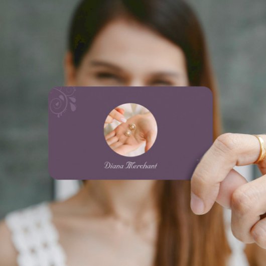 Modèle élégant de carte de visite pour bijoux | DP