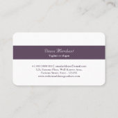 Modèle élégant de carte de visite pour bijoux | DP (Dos)