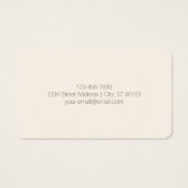 Modèle élégant et modifiable | Blanc cassé et Brow (Dos)