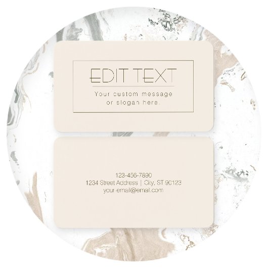 Modèle élégant et modifiable | Blanc cassé et Brow