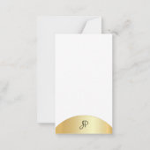 Modèle élégant manuscrit avec monogramme de couleu (Dos)