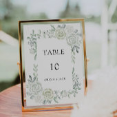 Modèle Emerald Green Mariage Cartes de table
