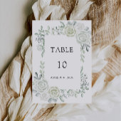 Modèle Emerald Green Mariage Cartes de table