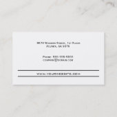 Modèle en bois de carte de visite de planche (Dos)