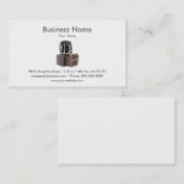 Modèle en cuir de carte de visite d'accessoires (Devant / Derrière)