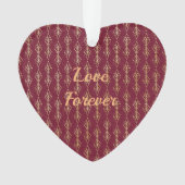 Modèle en forme de coeur acrylique (devant)