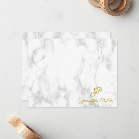 Modèle en marbre de texte de script d'écriture man (Devant/Arrière en situation)