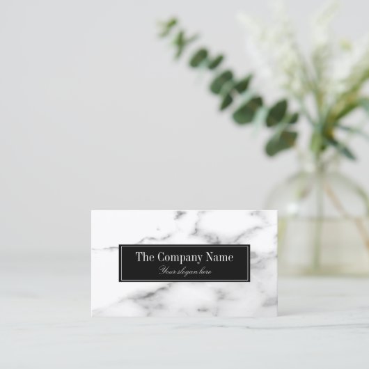 Modèle en pierre de marbre blanc de luxe de carte (Debout devant)