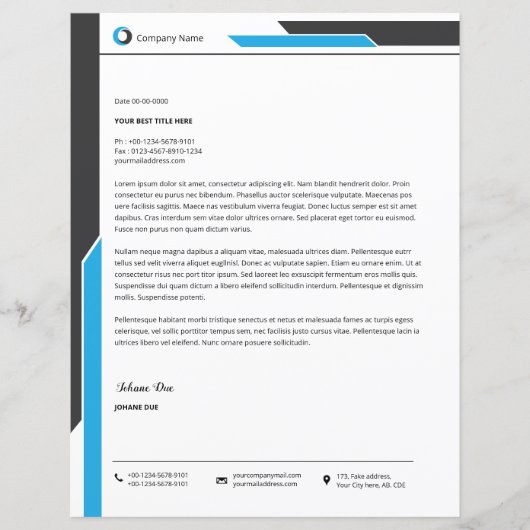 Modèle en-tête Business (Devant)