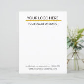 Modèle en-tête commercial personnalisé (Debout devant)