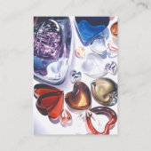 Modèle en verre de carte de visite d'aquarelle de (Dos)