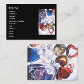 Modèle en verre de carte de visite d'aquarelle de (Devant / Derrière)